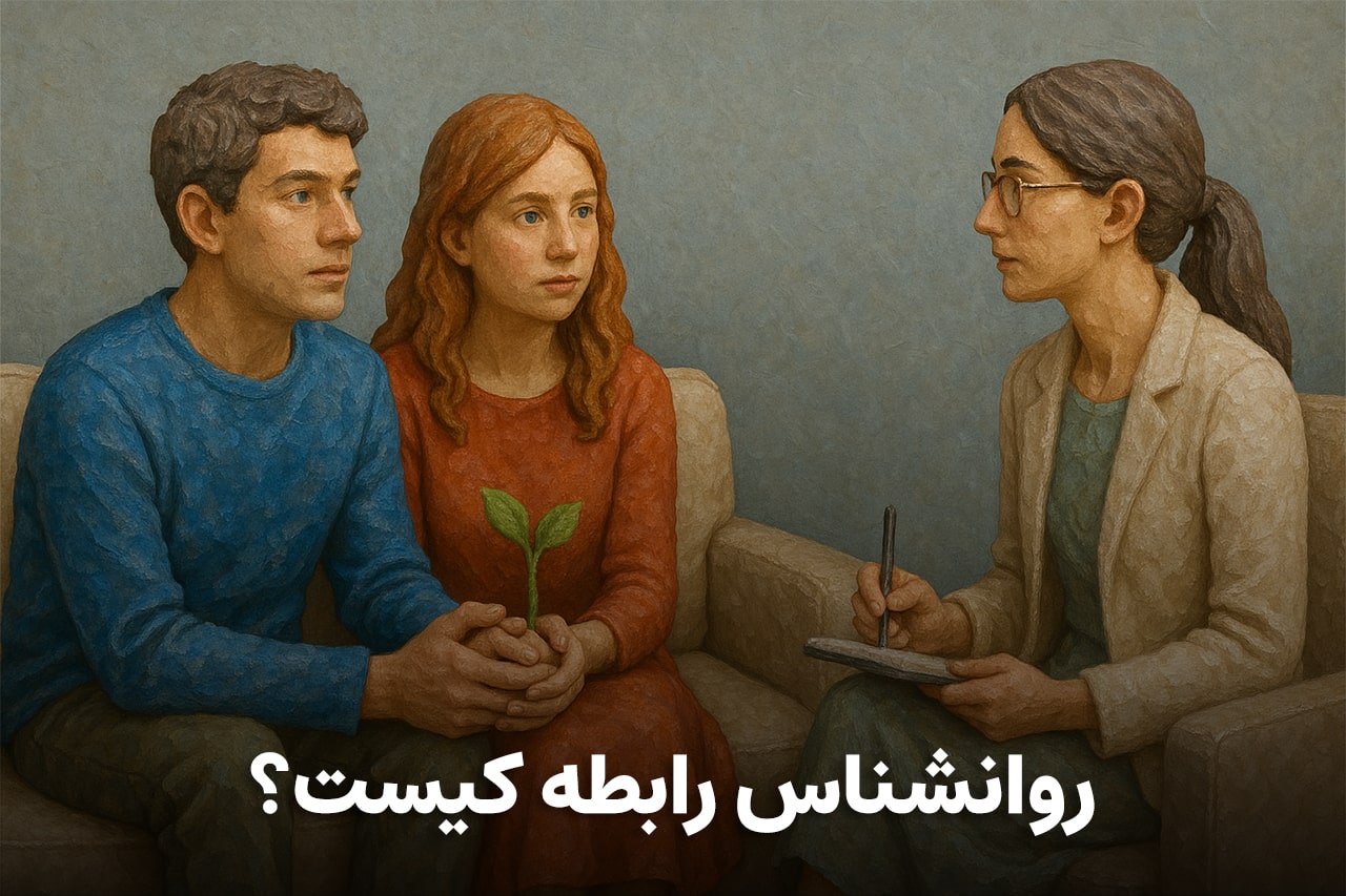روانشناس رابطه کیست و در چه مشکلاتی به زوج‌ها کمک می‌کند؟ - یک زوج در آستانه ازدواج پیش یک روان‌درمانگر مشاوره می‌گیرند